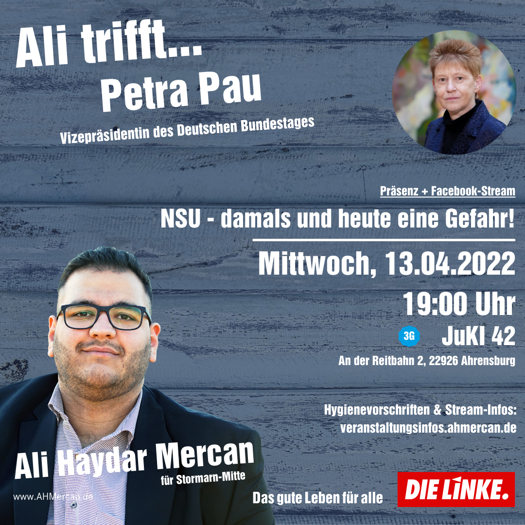 Talk: Ali trifft… Petra Pau | NSU – damals und heute eine Gefahr! 